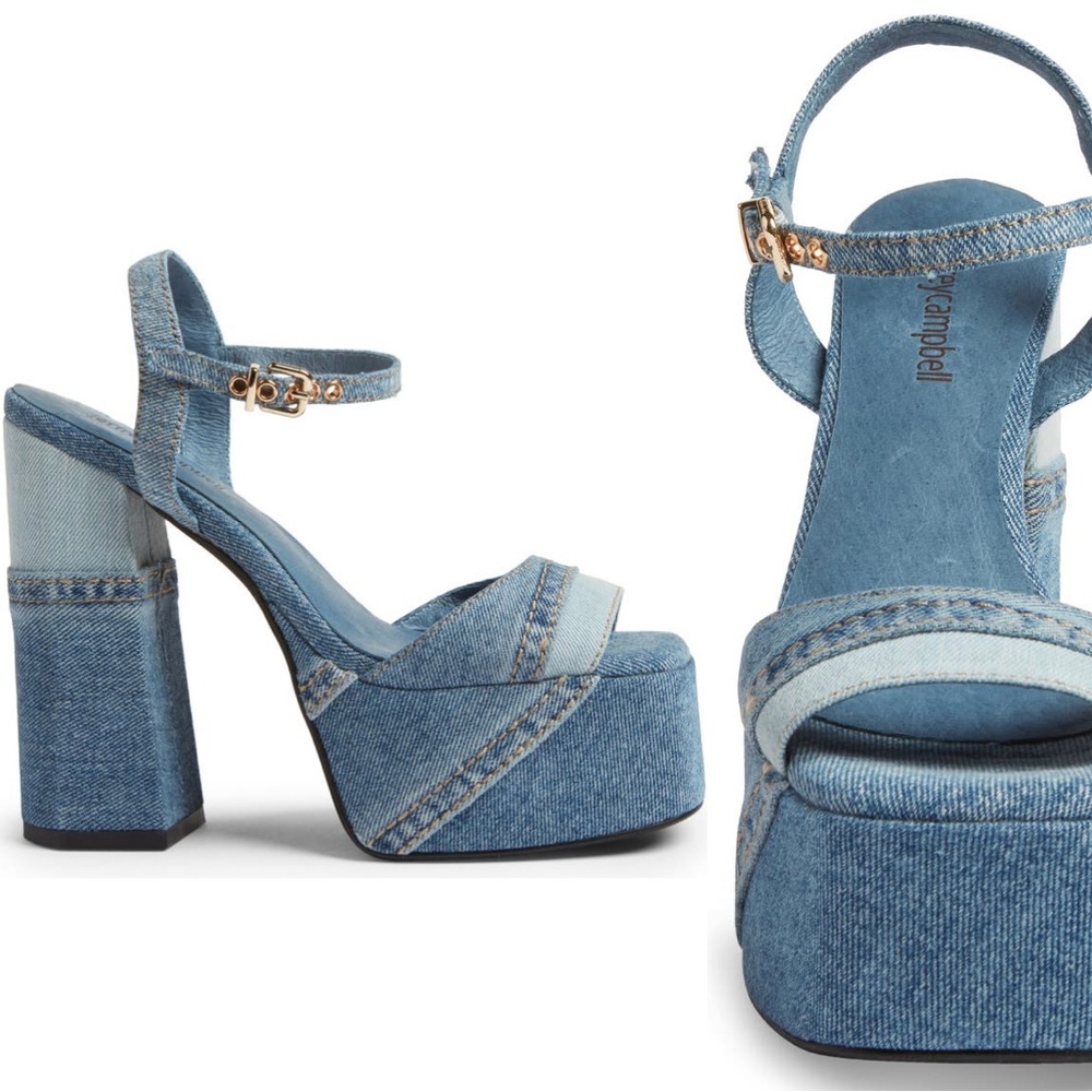 Gorgeous Denim platform sandals